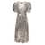 ROTATE Birger Christensen 'Sierina' Silver-Tone Midi Dress With All-Over Sequins Woman Rotate GREY