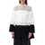Sacai SACAI Mini dress popeline and wool BLACK/OFF WHITE