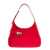 Ferragamo Red Hobo Shoulder Bag with Asymmetric Pocket and Gancini Buckle in Leather Woman RED