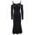 Versace Jeans Couture 75DPM31 BIS RIB LUREX F14 DRESS BLACK