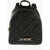 Moschino Love Quilted Faux Leather Backpack With Golden Logo Black