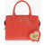 Moschino Love Solid Color Tote Bag With Golden Logo Red