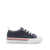 Thom Browne Blue Low Top Sneakers with Tricolor Detail in Corduroy Woman Blu