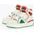 JUST DON Leather And Fabric Basketball Jd1 High-Top Sneakers With Con Multicolor