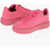 Moschino Love Solid Color Leather Bold40 Sneakers Pink