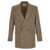 AMI Paris AMI Paris Houndstooth Blazer Beige