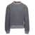 Thom Browne Crewneck Sweatshirt W/ Cb Rwb Stripe In Wool Fleece GREY