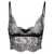 Dolce & Gabbana Black Bralette With Adjustable Closure In Chantilly Lace Woman Black