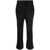 MSGM Msgm Pressed-Crease High-Waisted Trousers BLACK