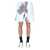 MSGM MSGM TIE DYE PATTERN BERMUDA  MULTICOLOUR