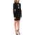 GIUSEPPE DI MORABITO Knitted Mini Dress With Jewel Collar BLACK