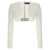 DAVID KOMA David Koma Top '3D Crystsal Chain And Square Neck' WHITE