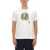 PS by Paul Smith Wooden Skull Print T-Shirt WHITE