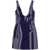 Ferragamo Ferragamo Patent Leather Mini Dress BLUE