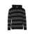 Saint Laurent Saint Laurent Striped Cotton Hoodie Black