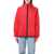 Comme des Garçons COMME DES GARÇONS PLAY Waterproof zip jacket with hood RED