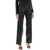 ROTATE Birger Christensen Straight-Cut Pants In Faux Leather BLACK