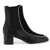 TOTÊME Smooth And Suede Leather Ankle Boots BLACK OFF WHITE