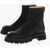 Maison Margiela Mm6 Nabuk Booties With Lived-In Toe Black