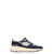 Golden Goose Golden Goose Running Sole Leather And Fabric Low-Top Sneakers BLUE