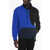 Neil Barrett Patchwork Sweatshirt With Dropped Shoulder Blue
