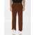 INCOTEX RED X FACETASM Cognac Velvet Trousers BROWN