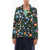 Kate Spade New York Floral-Patterned Center Vent Notch Lapel 2-Button Blazer Black