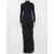 Saint Laurent Long dress in wool BLACK