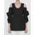 Jil Sander Cut-Out Cotton Top Black