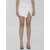 THE ATTICO Cloe Leather Miniskirt WHITE