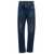 Maison Margiela Blue Five-Pocket Jeans with Rips in Cotton Denim Woman BLU