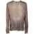 MD75 Md75 Wool Spray Crew Neck Sweater Clothing BROWN