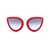 PQ EYEWEAR BY RON ARAD Pq Eyewear By Ron Arad Sunglasses RED, SILVER