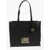 Moschino Love Faux Leather Shoulder Bag With Golden Logo Black