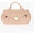 Moschino Love Faux Leather Eco-Friendly Gracious Shoulder Bag With Me Pink