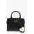 Moschino Love Solid Color Tote Bag With Golden Logo Black