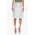 Bottega Veneta A-Line Skirt With Rhinestones All-Over White