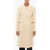 Jil Sander Wool Double-Breasted Coat With Flap Pockets White