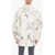 Jil Sander Quilted Kaban Jacket With Graphic Print White