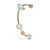 Chloe Chloé Zodiac Ear Cuff MULTICOLOUR