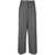 Fendi Fendi Wool High-Waisted Trousers GREY