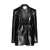 COURRÈGES Courrèges Strap Vinyl Tailored Jacket Clothing Black