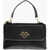 Moschino Love Faux Leather Shoulder Bag With Golden Logo Black