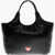 Moschino Padded Marshmallow Hobo Bag With Matching Pouch Black