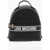 Moschino Love Faux Leather Backpack With Printed Contrasting Logo Black