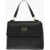 Moschino Love Moschino Saffiano Faux Leather Hande Bag With Removable Black