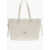 Moschino Love Saffiano Faux Leather Tote Bag Beige