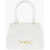 Moschino Love Quilted Textured Faux Leather With A Lm Logo White