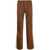 Casablanca CASABLANCA STRAIGHT TRACK PANTS WITH PATCH BROWN