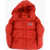 Diesel Red Tag Padded Jrolf Jacket With Removable Hood Red